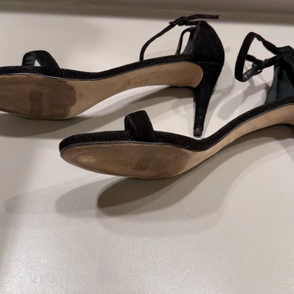 Stuart Weitzman black sparkle stilettos, size 12 - Picture 7 of 8